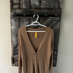 Hangzhou Light Weight Cardigan Brown - Size OS